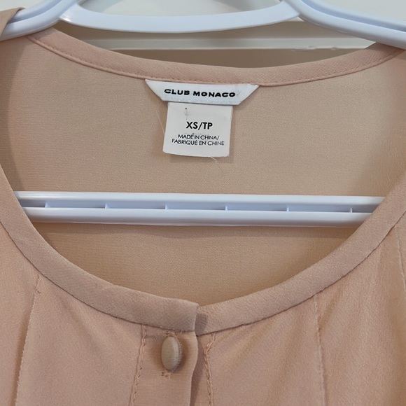 Club Monaco Pink Silk Blouse - Picture 2 of 8